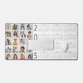 20 Fotocollage US 2025 Jaar in een oogopslag Kalen Bureaumat (Keyboard & Muis)
