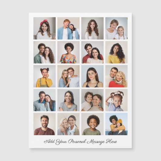 20 Fotocollage Voeg uw magnetische Kaart van de Gr (Voorkant)