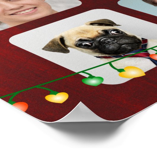 20 Foto's prettig kerstfeest van het team Poster (Hoek)