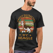 20 gemakkelijk afgeleid door Beagle T-shirt (Voorkant)