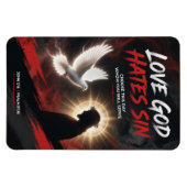 #20  God liefhebben zonde haten Magneet (Horizontaal)