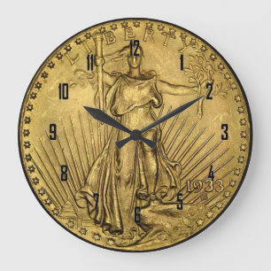 $20 GOLD PIECE GROTE KLOK
