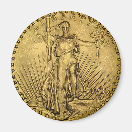 $20 GOLD PIECE MAGNEET (Voorkant)