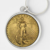 $20 GOLD PIECE SLEUTELHANGER (Voorkant)