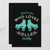 20.Grappig, gewoon een meisje dat van rolschaatsen Save The Date (Voorkant / Achterkant)
