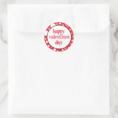 20 Happy Valentines Day Cupcake Toppers Ronde Sticker (Tas)
