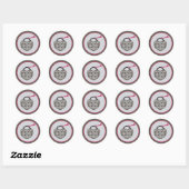 20 hartslot bruiloft envelop afdichting ronde sticker (Vel)