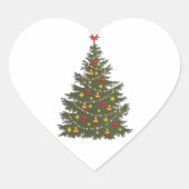 20 hartvormige kerst leuke stickers (Voorkant)