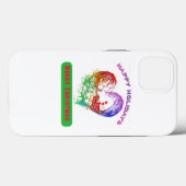 20.Ho Ho Ho Santa claus lacht om vrolijk kerstfees Case-Mate iPhone Case (Achterkant (horizontaal))