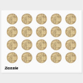 20 Huwelijk in Rome Envelope Seal Ronde Sticker (Vel)