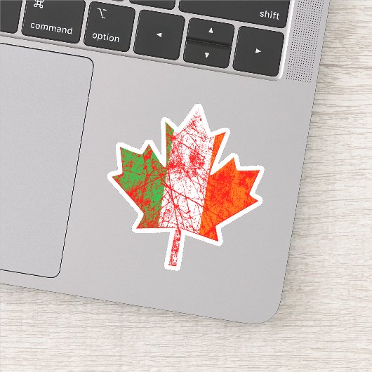 20 Ierse Canadese Jubileum Maple Leaf 150 jaar Sticker (Detail)