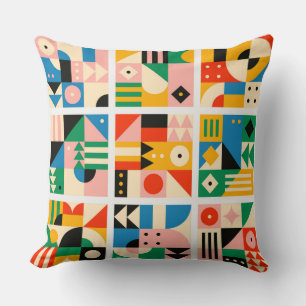 20-inch katoenprogramma - Bauhaus Decoratief Kunst Kussen