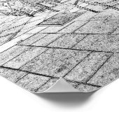 20-inch x26-inch Poster voor kleuring idewalk afe (Hoek)