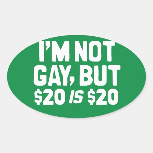 20 IS 20 OVALE STICKER (Voorkant)