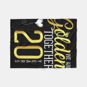 20 jaar 20e Jubileum Shirten voor koppels man Fleece Deken (Voorkant (Horizontaal))