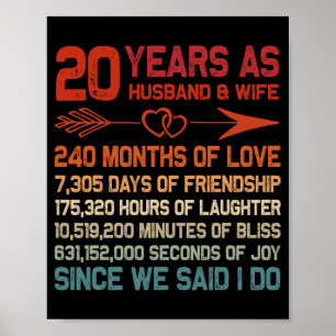 20 jaar als man & amp; vrouw 20e Jubileum Gi Poster