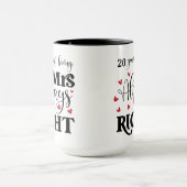 20 jaar als mevrouw Altijd goed vrouw Jubileum Mok (Midden)