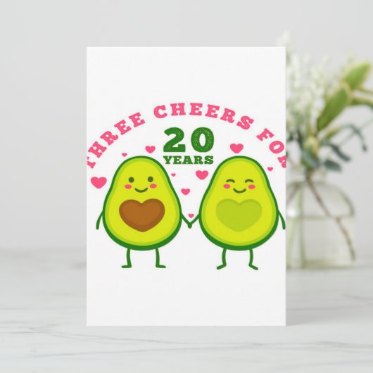 20 jaar bruiloft| cadeau voor man (Staand voorkant)