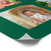 20 jaar bruiloft jubileum fotocollage bewerkbaar poster (Hoek)
