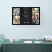 20 jaar bruiloft jubileum fotocollage bewerkbaar spandoek (Beurs)