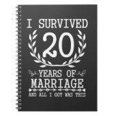 20 jaar Echtgenoot 20e Jubileum bruiloft Notitieboek (Voorkant)