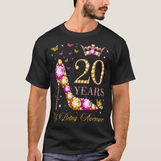 20 jaar Geweldige 20 jaar oud 20 jaar oud 20 jaar  T-shirt (Voorkant)