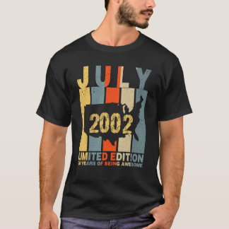 20 jaar Geweldige juli 2002 T-shirt