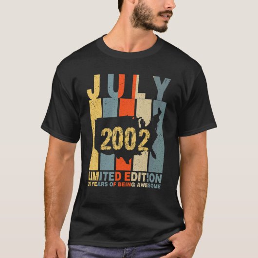 20 jaar Geweldige juli 2002 T-shirt (Voorkant)