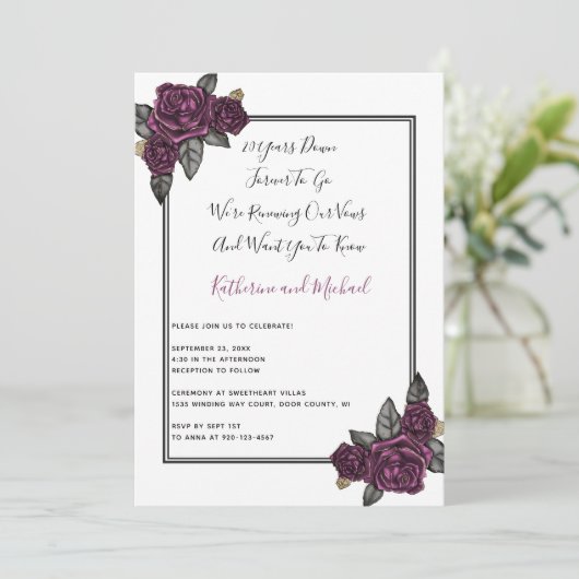 20 jaar hernieuwing van de weddenschap kaart (Staand voorkant)