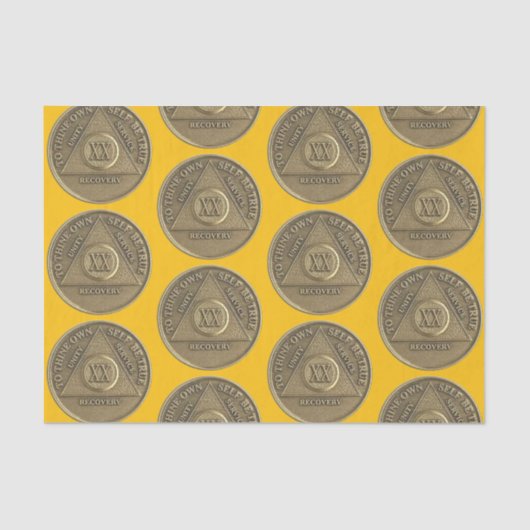 20 Jaar Herstel Jubileum Munt Tissuepapier (Voorkant)