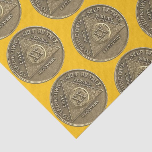 20 Jaar Herstel Jubileum Munt Tissuepapier (Detail)