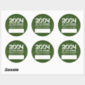 20 Jaar High School Reunion Blanco Naam Tag Sticke Ronde Sticker (Vel)