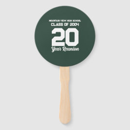 20 Jaar High School Reunion White Sportieve Tekst Handwaaier