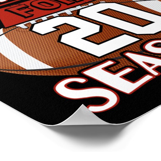 20 Jaar Huwelijk - 20ste Jubileum Cadeau Idee T-s Poster (Hoek)