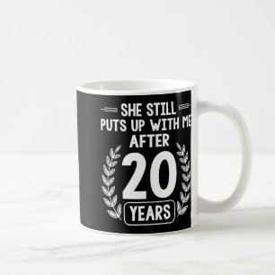 20 jaar huwelijk man grappig 20ste verjaardag koffiemok