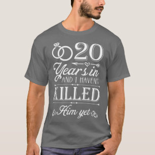 20 jaar huwelijk met vrouw 20e Jubileum C T-shirt
