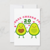 20 jaar huwelijksverjaardag| cadeau van man RSVP c (Voorkant)