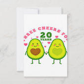 20 jaar huwelijksverjaardag| cadeau van man RSVP c (Achterkant)