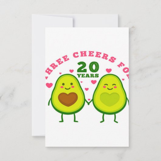 20 jaar huwelijksverjaardag| cadeau van man RSVP c (Achterkant)