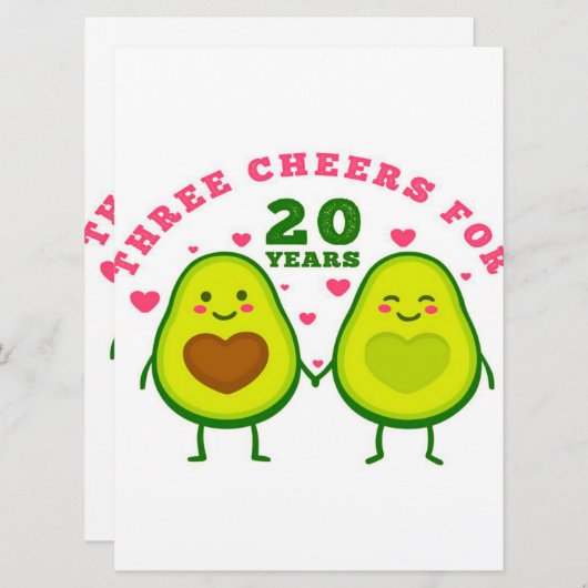 20 jaar huwelijksverjaardag| cadeaumenu man menu (Voorkant / Achterkant)