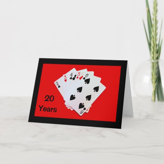 20 jaar is een grote deal! Jubileum-kaart Kaart (Voorkant)