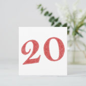 20 jaar jubileum kaart (Staand voorkant)
