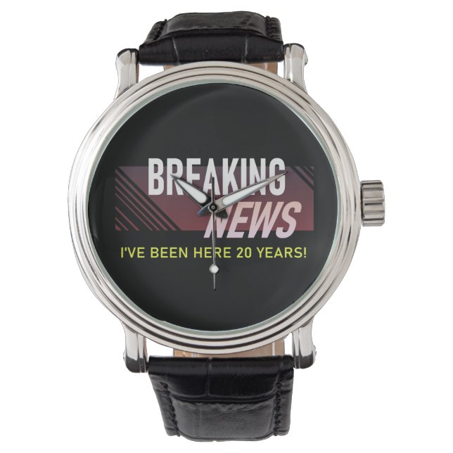 20 jaar Jubileum twintigste werknemer Horloge (Voorkant)