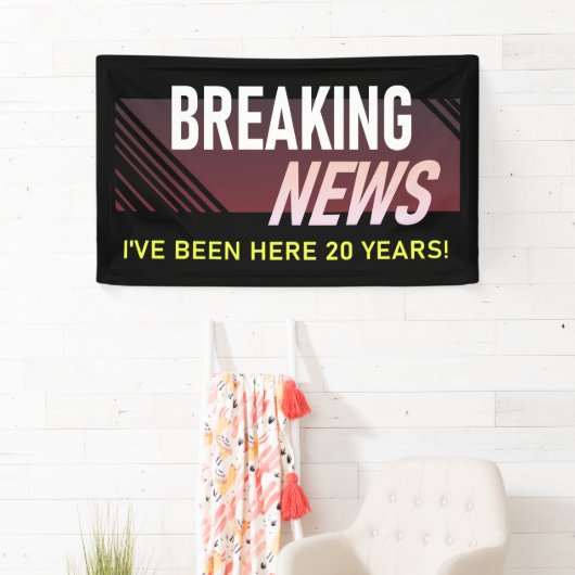 20 jaar Jubileum twintigste werknemer Spandoek (Insitu)