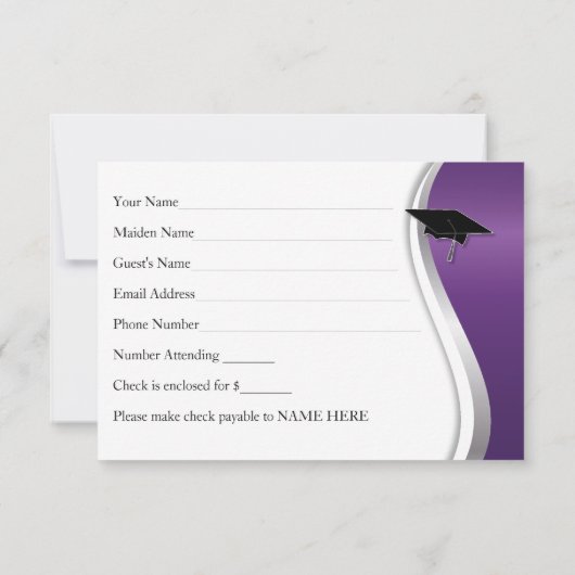  20 jaar klasse reunion RSVP (Achterkant)