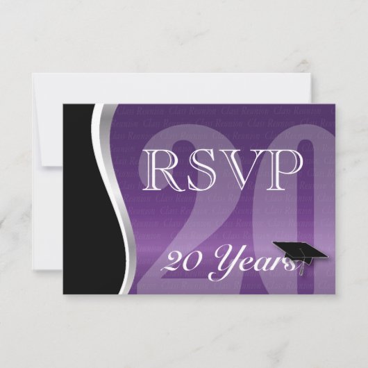  20 jaar klasse reunion RSVP Kaartje (Voorkant)