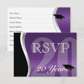 20 jaar klasse reunion RSVP Kaartje (Voorkant / Achterkant)
