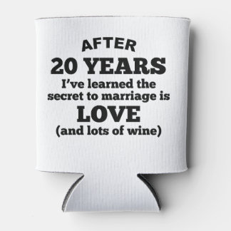 20 jaar liefde en wijn blikjeskoeler