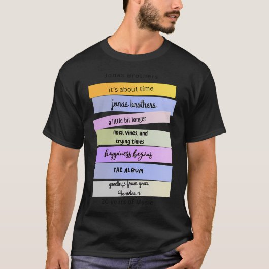 20 jaar muziek t-shirt (Voorkant)