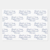 20 jaar Navy Blue Happy Retirement Inpakpapier Vel (Voorkant 2)